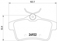 Комплект тормозных колодок HELLA 8DB 355 014-531