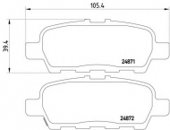 Комплект тормозных колодок HELLA 8DB 355 014-561