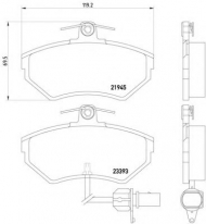 Комплект тормозных колодок HELLA 8DB 355 018-451