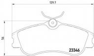 Комплект тормозных колодок HELLA 8DB 355 018-541