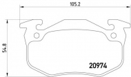 Комплект тормозных колодок HELLA 8DB 355 018-951