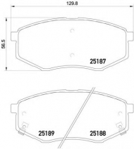 Комплект тормозных колодок HELLA 8DB 355 019-791
