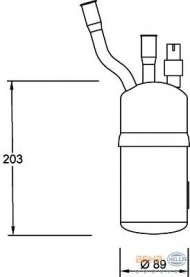 Осушитель BEHR HELLA SERVICE 8FT 351 192-321