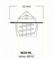 Термостат TRISCAN 8620 9892