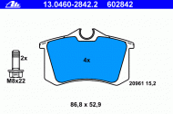 Комплект тормозных колодок ATE 13.0460-2842.2