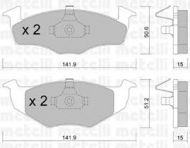 Комплект тормозных колодок METELLI 22-0206-2
