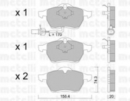 Комплект тормозных колодок METELLI 22-0279-1