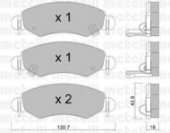 Комплект тормозных колодок METELLI 22-0339-1