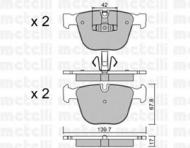 Комплект тормозных колодок METELLI 22-0773-6