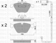 Комплект тормозных колодок METELLI 22-0558-7K