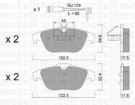 Комплект тормозных колодок METELLI 22-0666-2K
