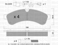 Комплект тормозных колодок METELLI 22-0851-0K