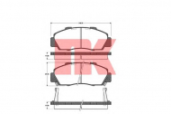 Комплект тормозных колодок NK 222632