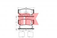 Комплект тормозных колодок NK 223428