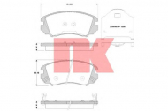 Комплект тормозных колодок NK 223435