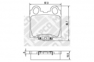 Комплект тормозных колодок MAPCO 6873