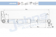 Газовая пружина JOHNS 45 05 95-91