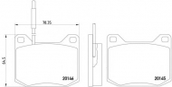 Комплект тормозных колодок PAGID T0264