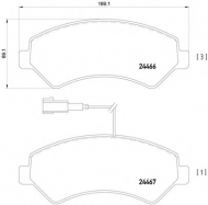 Комплект тормозных колодок PAGID T1656