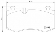 Комплект тормозных колодок PAGID T1454