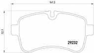 Комплект тормозных колодок PAGID C6029