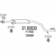 Амортизатор MTS 01.80830