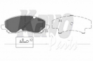 Комплект тормозных колодок KAVO PARTS KBP-5516