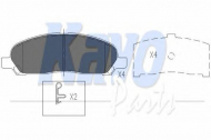 Комплект тормозных колодок KAVO PARTS KBP-5540