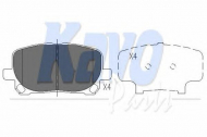 Комплект тормозных колодок KAVO PARTS KBP-9021