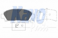 Комплект тормозных колодок KAVO PARTS KBP-9110