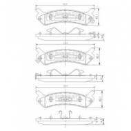 Комплект тормозных колодок NIPPARTS J3610501