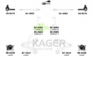 Подвеска колеса KAGER 80-1050