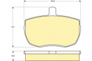 Комплект тормозных колодок GIRLING 6103416