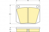 Комплект тормозных колодок GIRLING 6105411