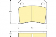 Комплект тормозных колодок GIRLING 6105571