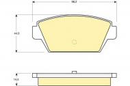 Комплект тормозных колодок GIRLING 6109459