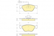 Комплект тормозных колодок GIRLING 6114452