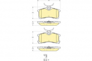 Комплект тормозных колодок GIRLING 6133341