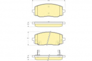 Комплект тормозных колодок GIRLING 6133699