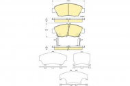 Комплект тормозных колодок GIRLING 6133759