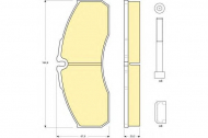 Комплект тормозных колодок GIRLING 6133854