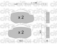 Комплект тормозных колодок CIFAM 822-037-2