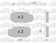 Комплект тормозных колодок CIFAM 822-037-3