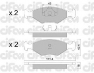 Комплект тормозных колодок CIFAM 822-057-3