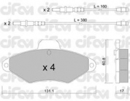 Комплект тормозных колодок CIFAM 822-144-0