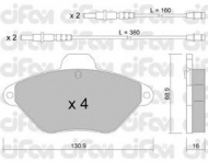 Комплект тормозных колодок CIFAM 822-157-0