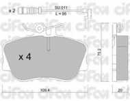 Комплект тормозных колодок CIFAM 822-158-0K