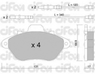 Комплект тормозных колодок CIFAM 822-185-0