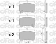 Комплект тормозных колодок CIFAM 822-197-0