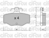 Комплект тормозных колодок CIFAM 822-199-0